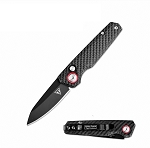 Carbon Fiber Handle Mini Automatic Drop Point Push Button Switchblade Knife